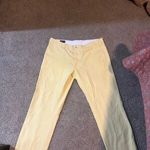 Ralph Lauren Men's Light Yellow Chinos